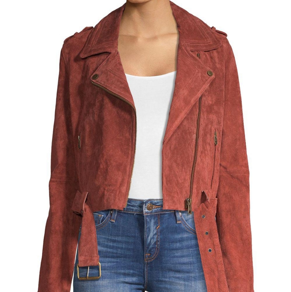 NWOT Vigoss Classic Suede Moto jacket, XS, new